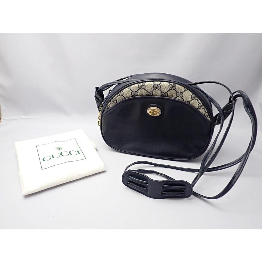 GUCCI（グッチ） オールドグッチ ヴィンテージ ショルダー ネイビー