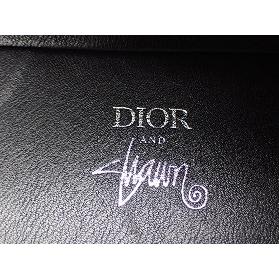 DIOR AND SHAWN ディオール D-DIOR ２WAY ミニトートバッグ ブラック 1DOSH152YZI_H10E 中古B+  【送料無料】 A-8643【質屋出品】 Christian Dior（クリスチャン・ディオール） DIOR AND SHAWN