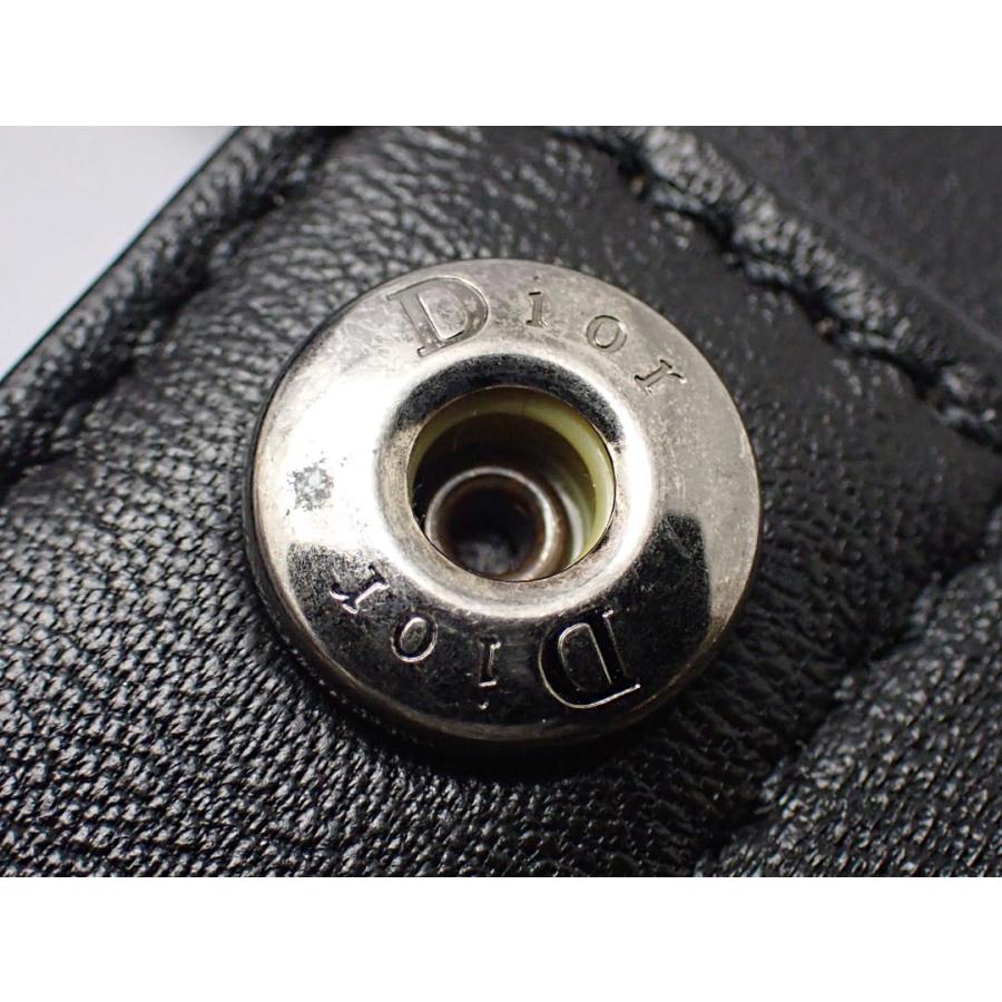 DIOR AND SHAWN ディオール D-DIOR ２WAY ミニトートバッグ ブラック 1DOSH152YZI_H10E 中古B+  【送料無料】 A-8643の画像