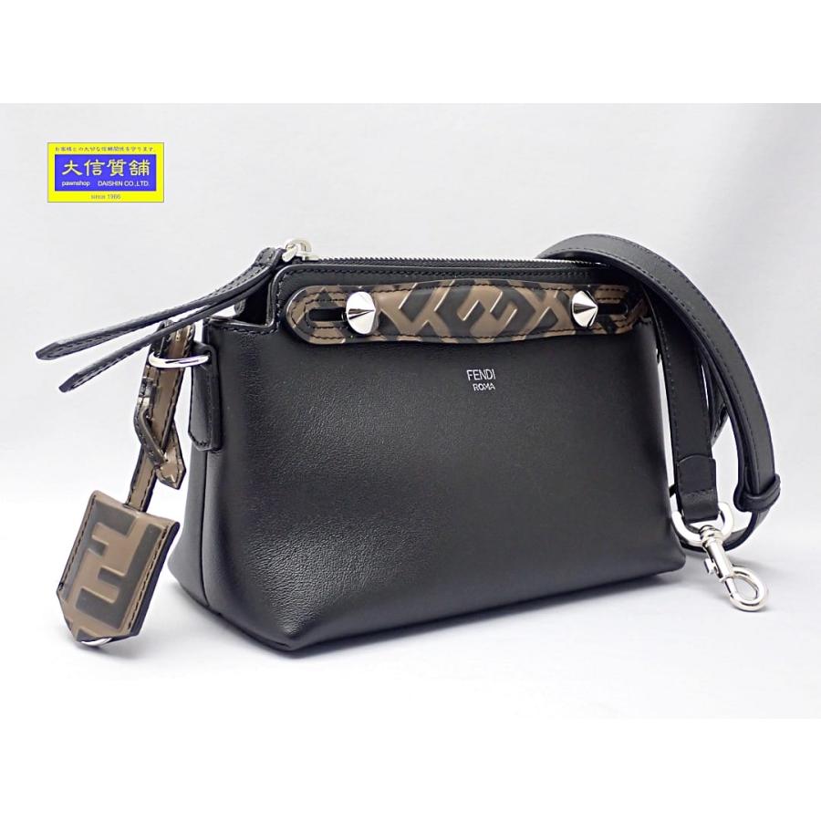 FENDI（フェンディ） バイザウェイミニ 2WAY バッグ ズッカ柄 ブラック