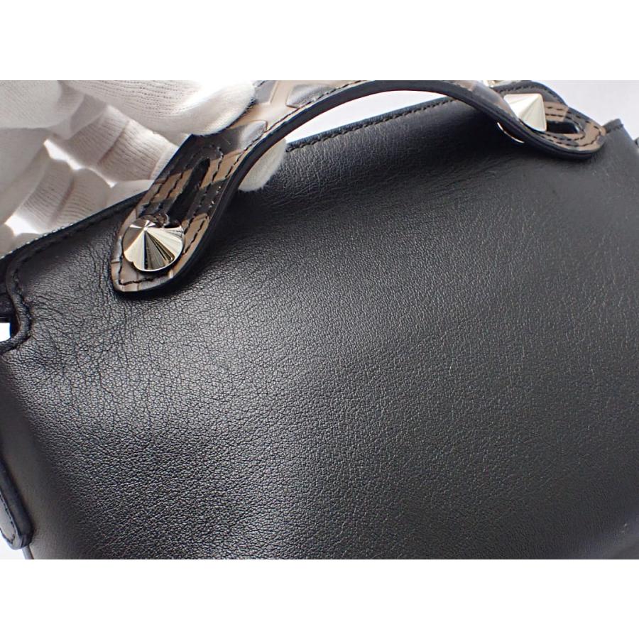 FENDI（フェンディ） バイザウェイミニ 2WAY バッグ ズッカ柄 ブラック