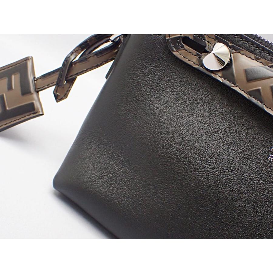 FENDI（フェンディ） バイザウェイミニ 2WAY バッグ ズッカ柄 ブラック