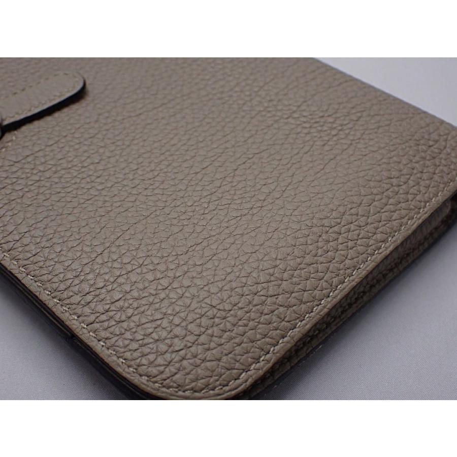 HERMES（エルメス） ドゴンGM 二つ折り 長財布 A刻 エトゥープ