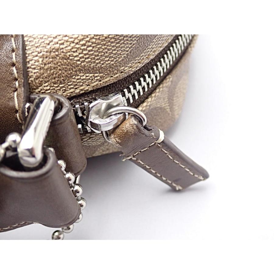COACH コーチ シグネチャー ヘリテージ ショルダーバッグ F70078 カーキ×ダークブラウン 中古A- 【送料無料】 A-8739【質屋出品】 COACH コーチ シグネチャー ヘリテージ ショルダーバッグ F70078