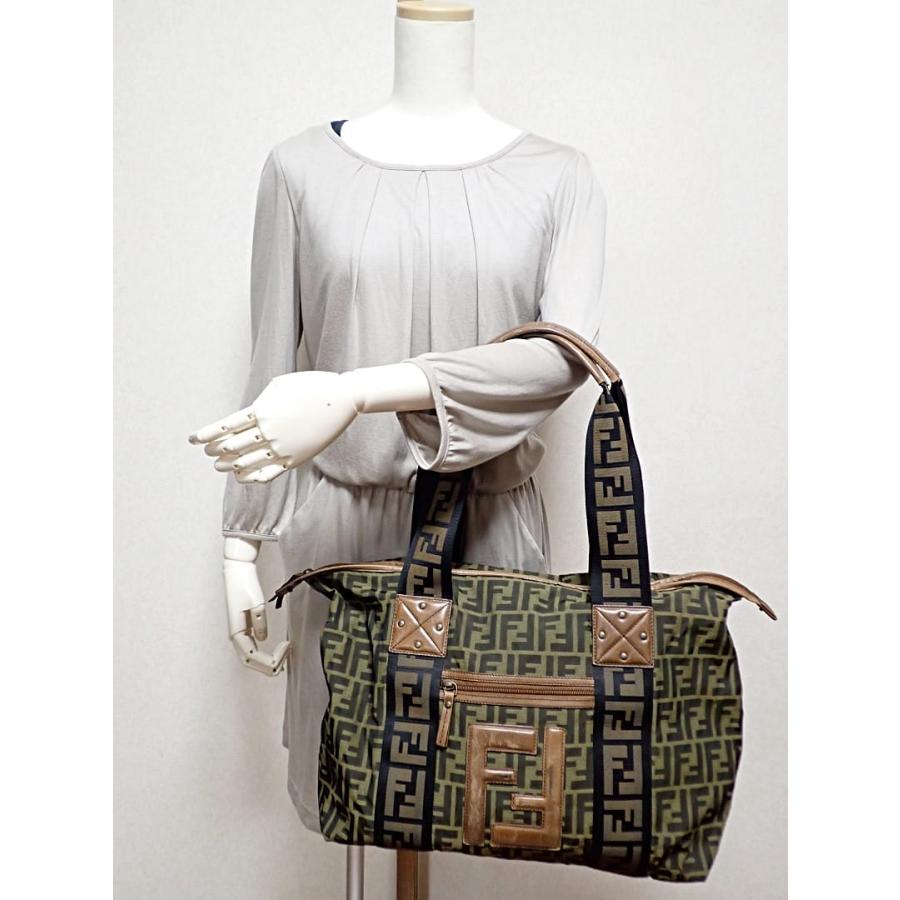FENDI フェンディ ズッカ トートバッグ ショルダー 7VS070 袋付き 中古B 【送料無料】 A-8740【質屋出品】 FENDI フェンディ ズッカ トートバッグ ショルダー 7VS070 袋付き 中古