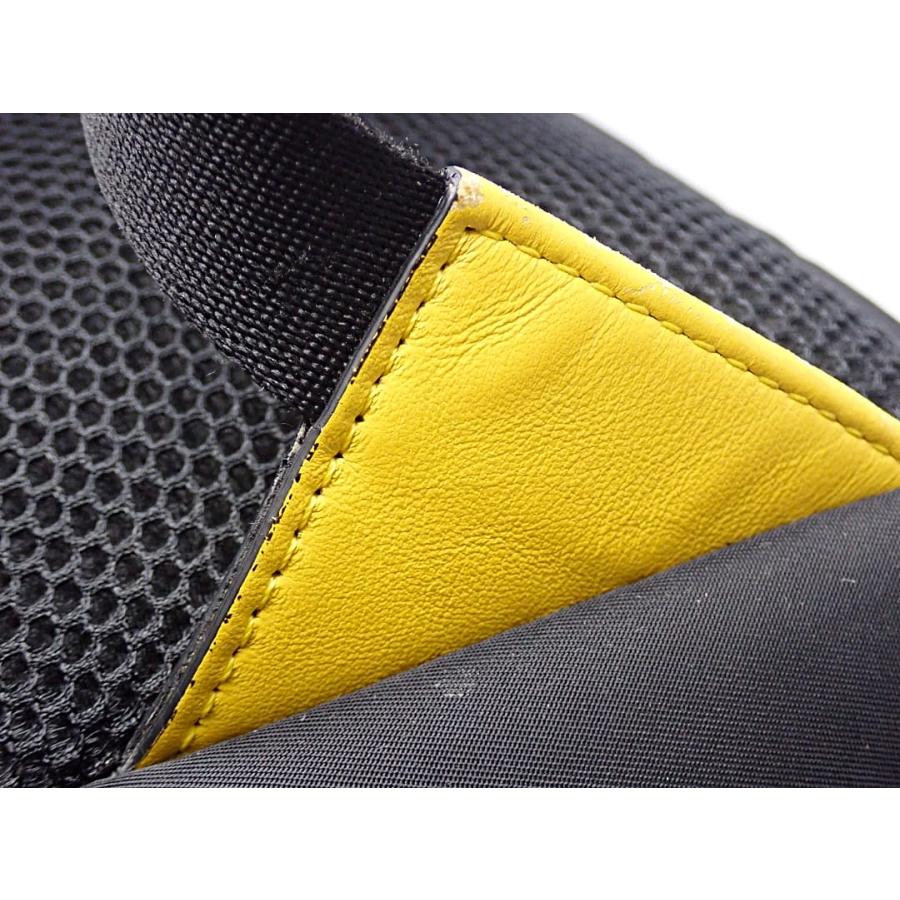 FENDI フェンディ バックパック 7VZ042 A9ZB リュック ブラックｘイエロー 中古B 【送料無料】 A-8751の画像