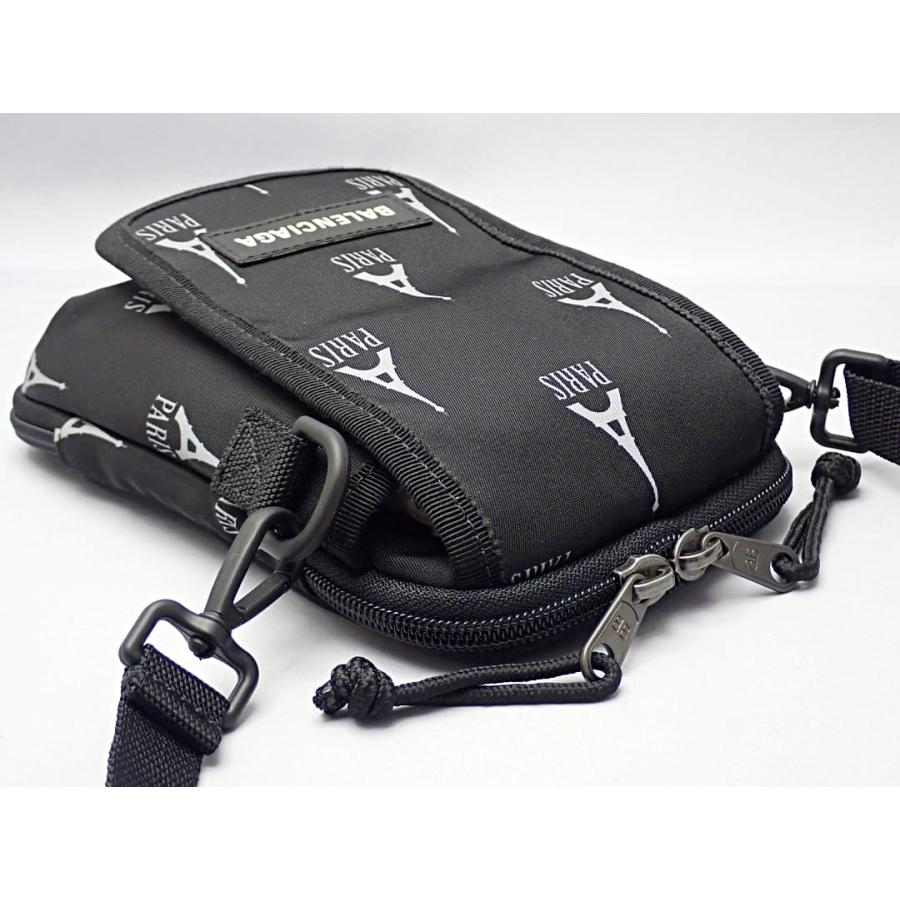 BALENCIAGA バレンシアガ クロスボディ ポーチバッグ 593329 ポシェット エクスプローラー ブラック ナイロンキャンバス 中古A- 【送料無料】 A-8756_12
