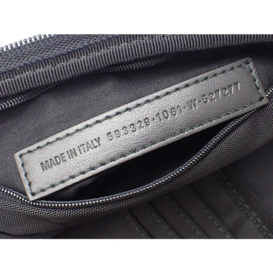 BALENCIAGA バレンシアガ クロスボディ ポーチバッグ 593329 ポシェット エクスプローラー ブラック ナイロンキャンバス 中古A- 【送料無料】 A-8756_13