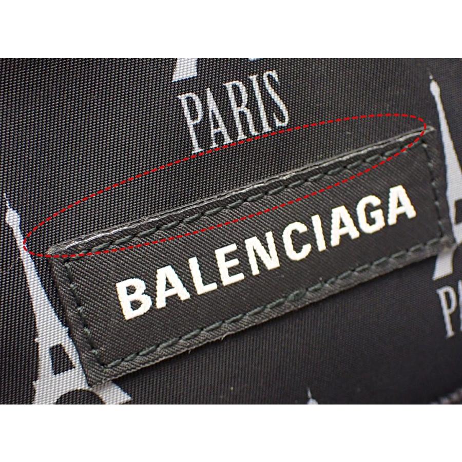 BALENCIAGA バレンシアガ クロスボディ ポーチバッグ 593329 ポシェット エクスプローラー ブラック ナイロンキャンバス 中古A- 【送料無料】 A-8756_18