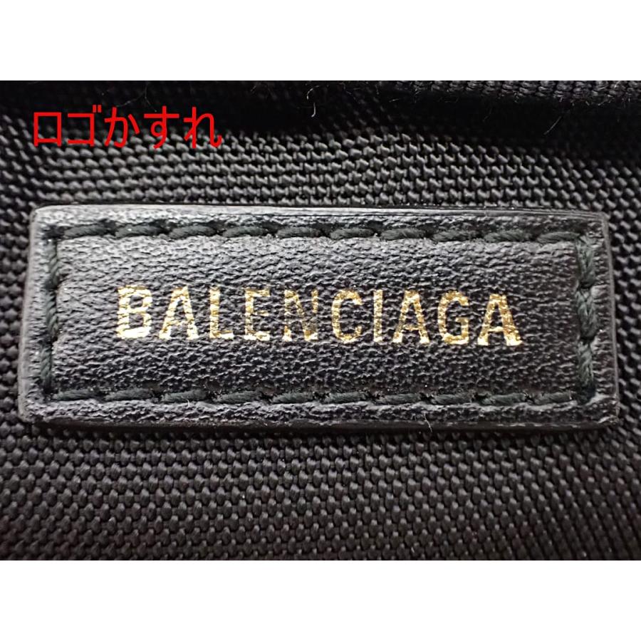 BALENCIAGA バレンシアガ クロスボディ ポーチバッグ 593329 ポシェット エクスプローラー ブラック ナイロンキャンバス 中古A- 【送料無料】 A-8756_9