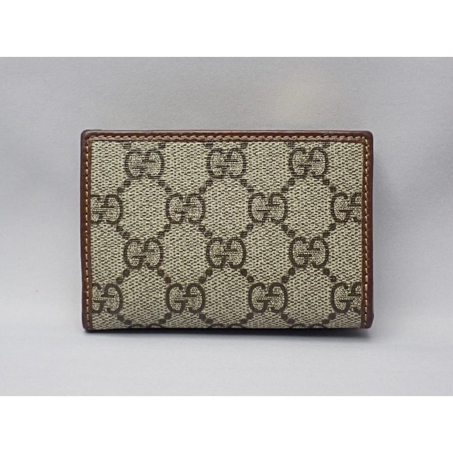 GUCCI グッチ GGスプリーム ホースビット コンパクトウェレット 3つ折り財布 644462 ベージュ 中古A- 【送料無料】 A-8767【質屋出品】 GUCCI（グッチ） GGスプリーム ホースビット コンパクトウェレット 3
