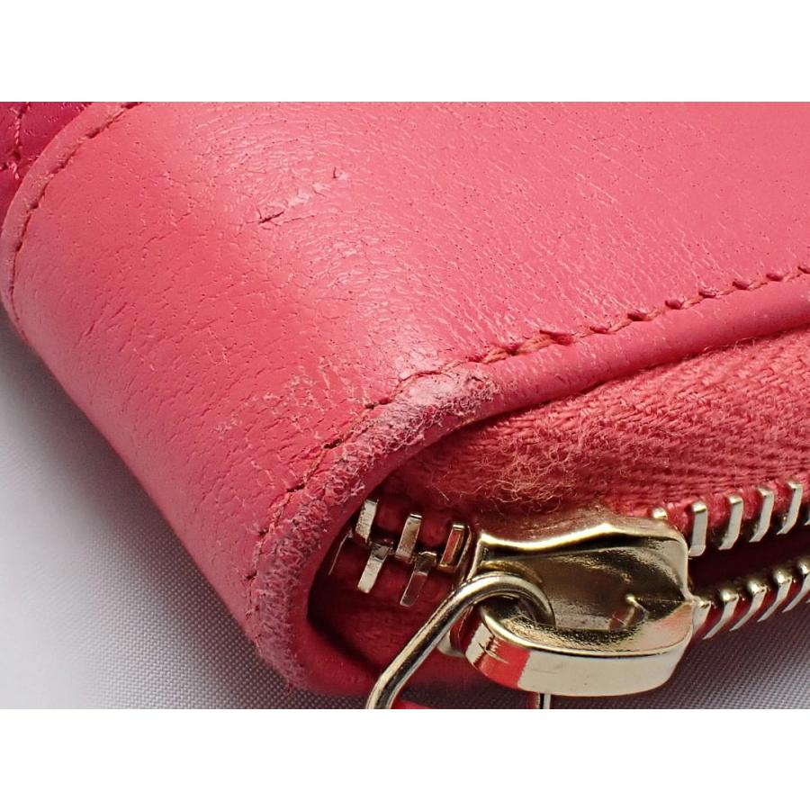 CHANEL シャネル ココ マドモアゼルヴィンテージ 長財布 A80969 ラウンドファスナー レッドｘピンク 中古B+ 【送料無料】 A-8775【質屋出品】 CHANEL - CHANEL シャネル ココ マドモアゼルヴィンテージ 長財布