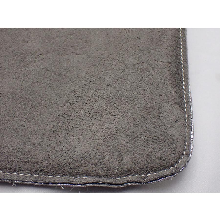 LAURA DI MAGGIO ローラディマッジオ ２WAY ショルダーバッグ チェーンストラップポーチ付き シルバーメタリック 中古B 【送料無料】 A-8870の画像