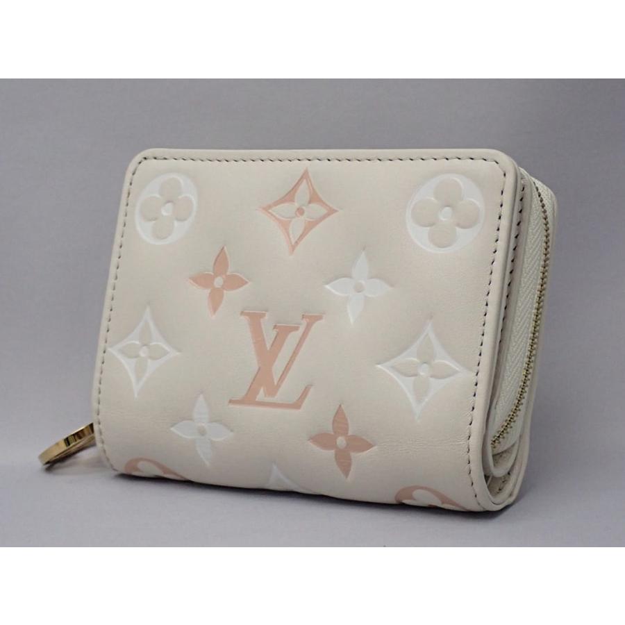 はるみ ルイヴィトン　コンパクトウォレット　ベージュポルトフォイユ　財布 LOUIS VUITTON ルイ・ヴィトン モノグラム ポルトフォイユ ルー