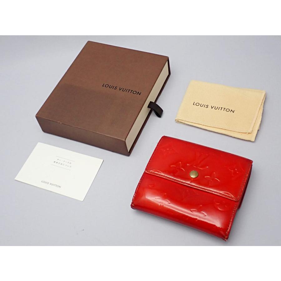 ルイヴィトン 三つ折り財布 エリーズ モノグラムヴェルニ W