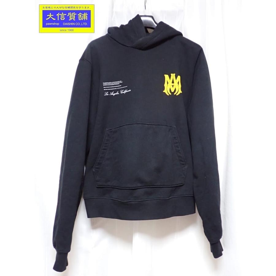 AMIRI（アミリ） ロゴ プルパーカ フーディ ブラック UK40