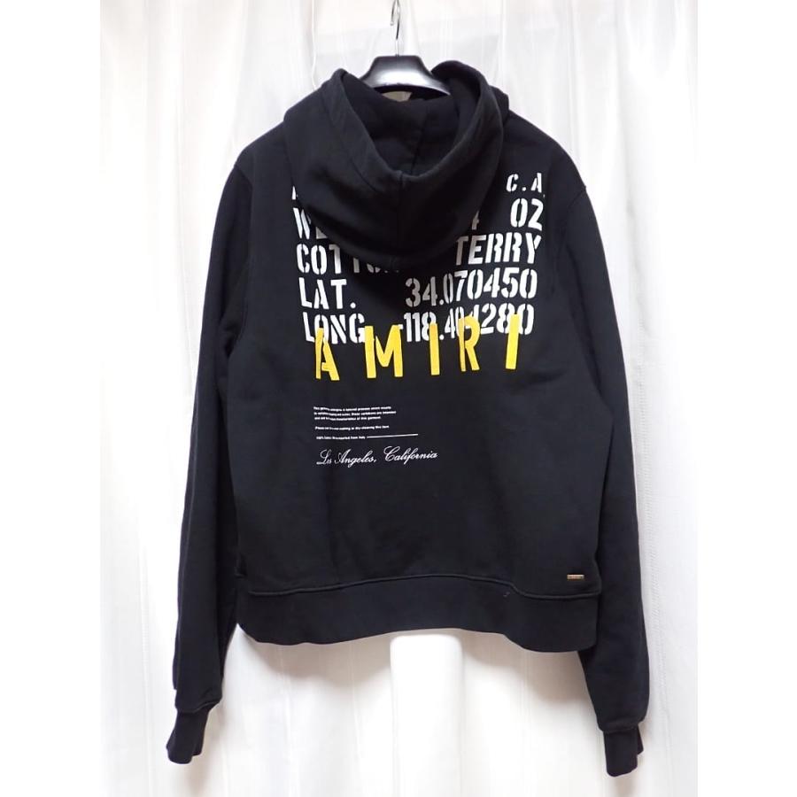 AMIRI（アミリ） ロゴ プルパーカ フーディ ブラック UK40