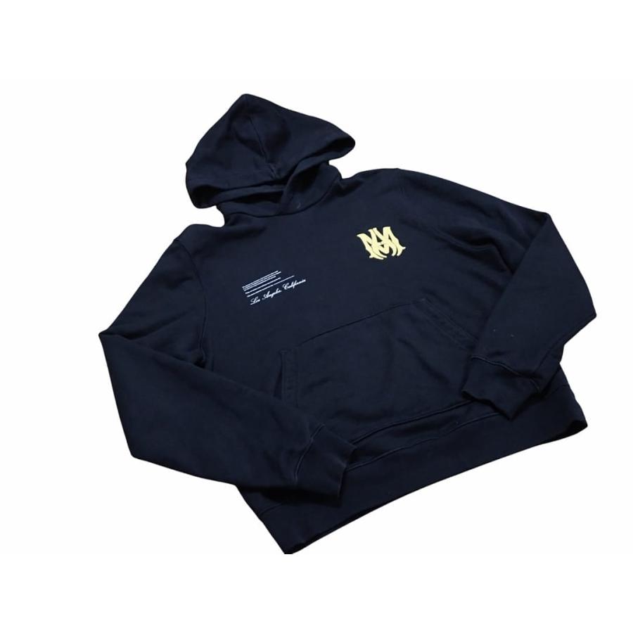 AMIRI（アミリ） ロゴ プルパーカ フーディ ブラック UK40