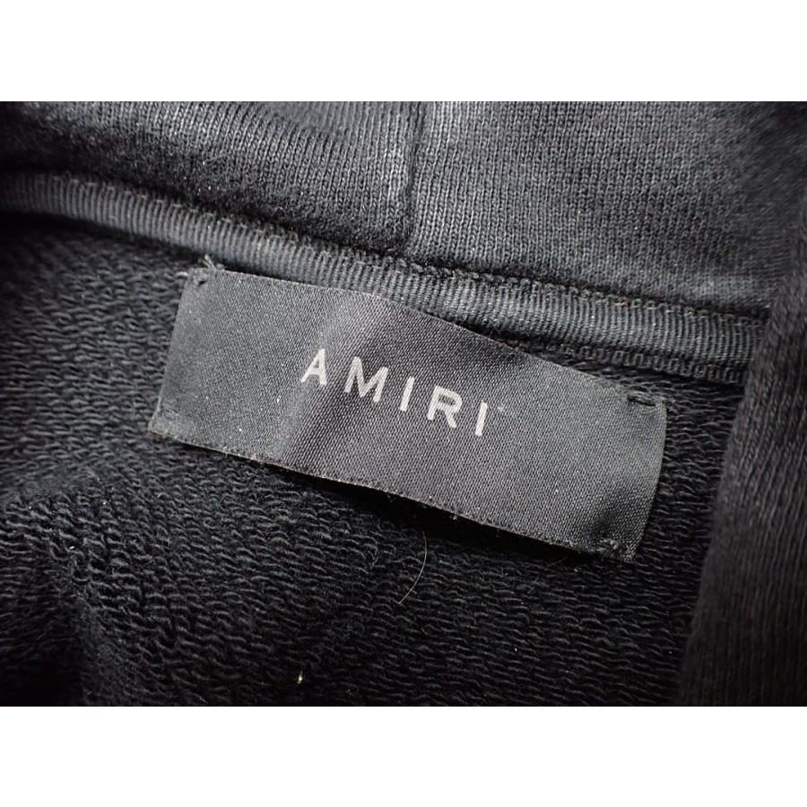 AMIRI（アミリ） ロゴ プルパーカ フーディ ブラック UK40