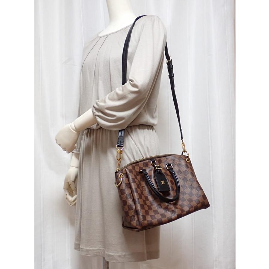 LOUIS VUITTON ルイ ヴィトン ダミエ オデオン トート PM N45282 2WAYショルダーバッグ ハンドバッグ 中古B+ 【送料無料】 A-9077の画像