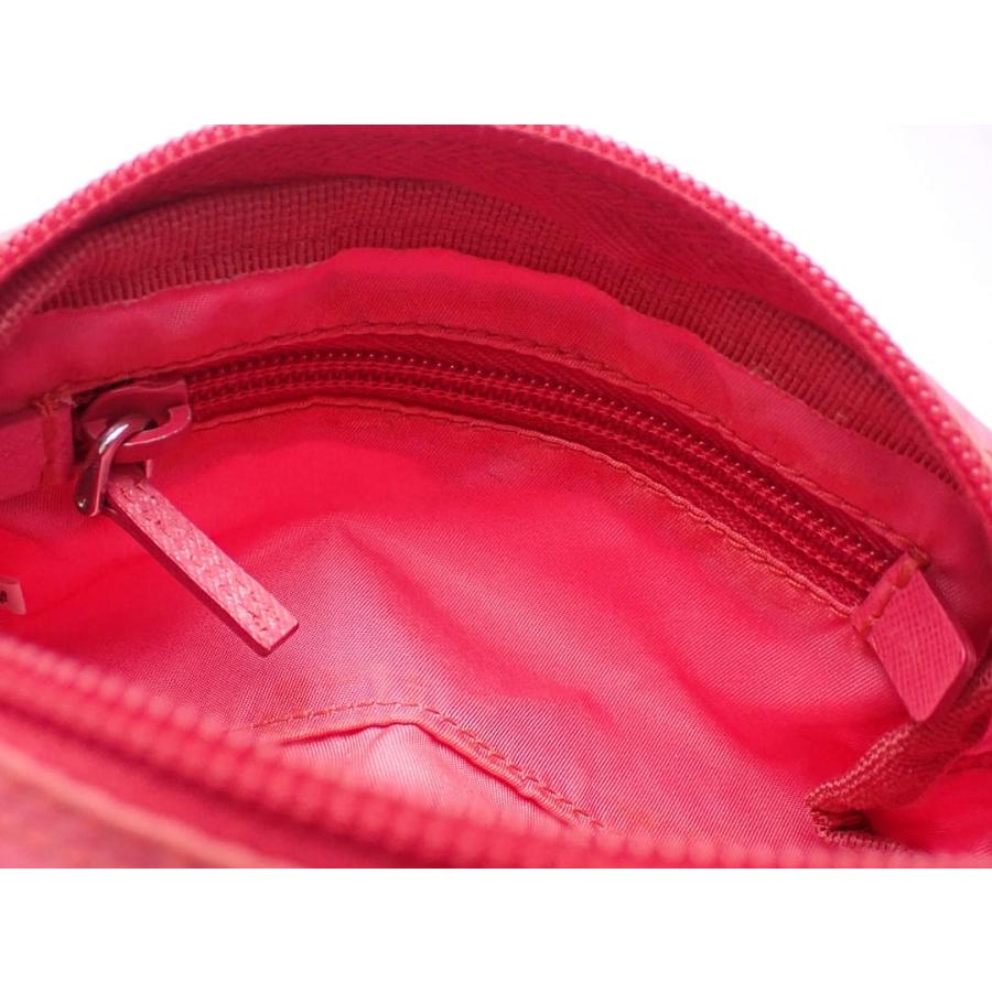PRADA（プラダ） ミニ ナイロン コスメポーチ ピンク 中古B 【送料無料