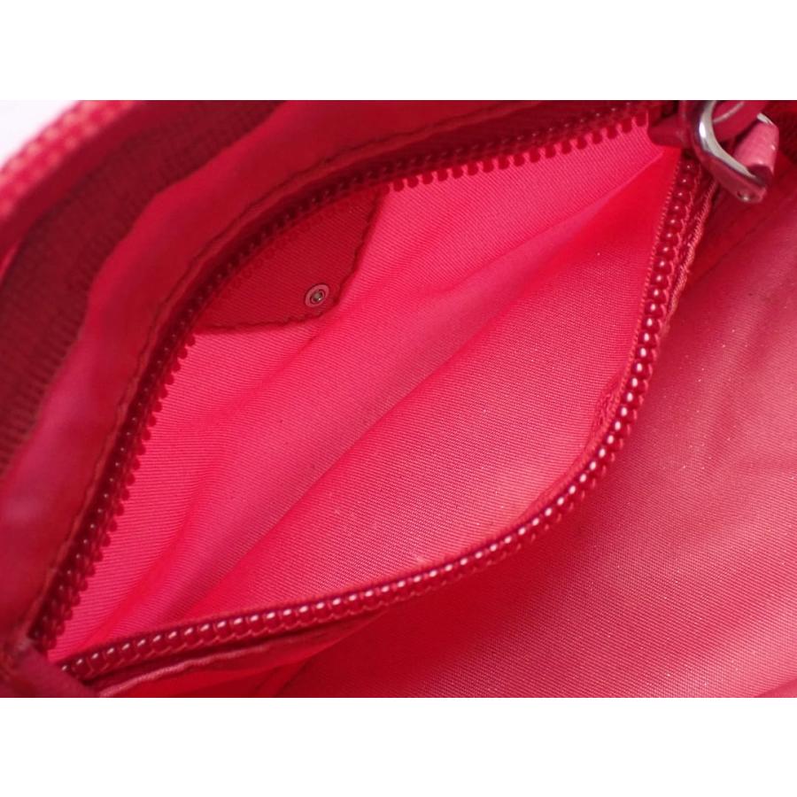PRADA（プラダ） ミニ ナイロン コスメポーチ ピンク 中古B 【送料無料