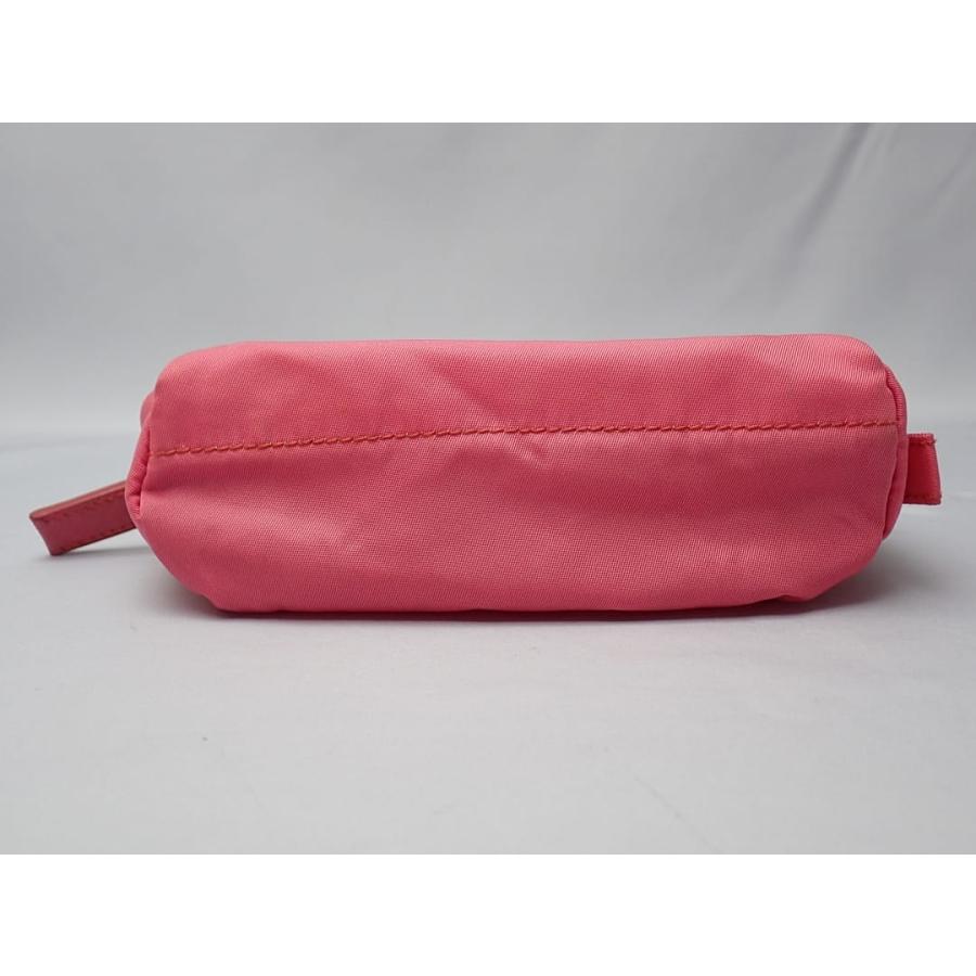 PRADA（プラダ） ミニ ナイロン コスメポーチ ピンク 中古B 【送料無料