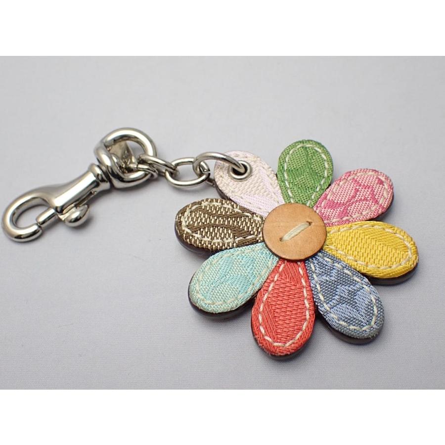 COACH（コーチ） キーホルダー バッグチャーム フラワー 中古B+ 【送料