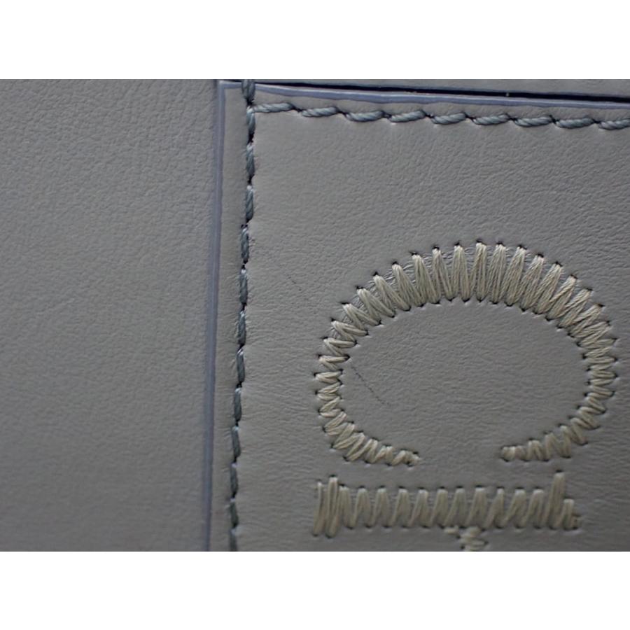 CHLOE クロエ スモール トートバッグ ウッディ レザー CHC23US397 ライトブルー系 中古B+ 【送料無料】 A-9133の画像