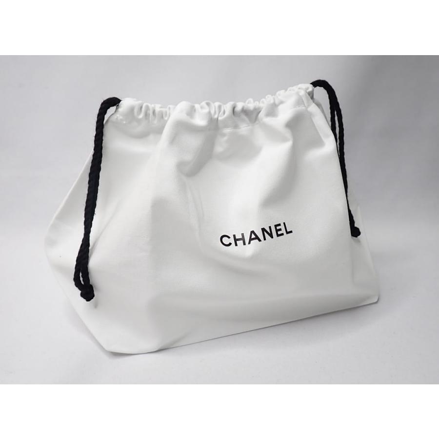 CHANEL（シャネル） 巾着ポーチ コットン ホワイト ノベルティ 未使用