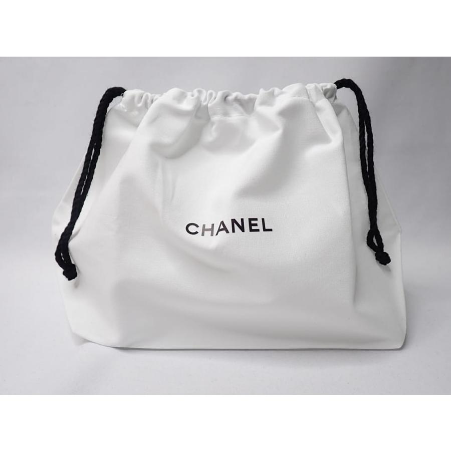 CHANEL（シャネル） 巾着ポーチ コットン ホワイト ノベルティ 未使用