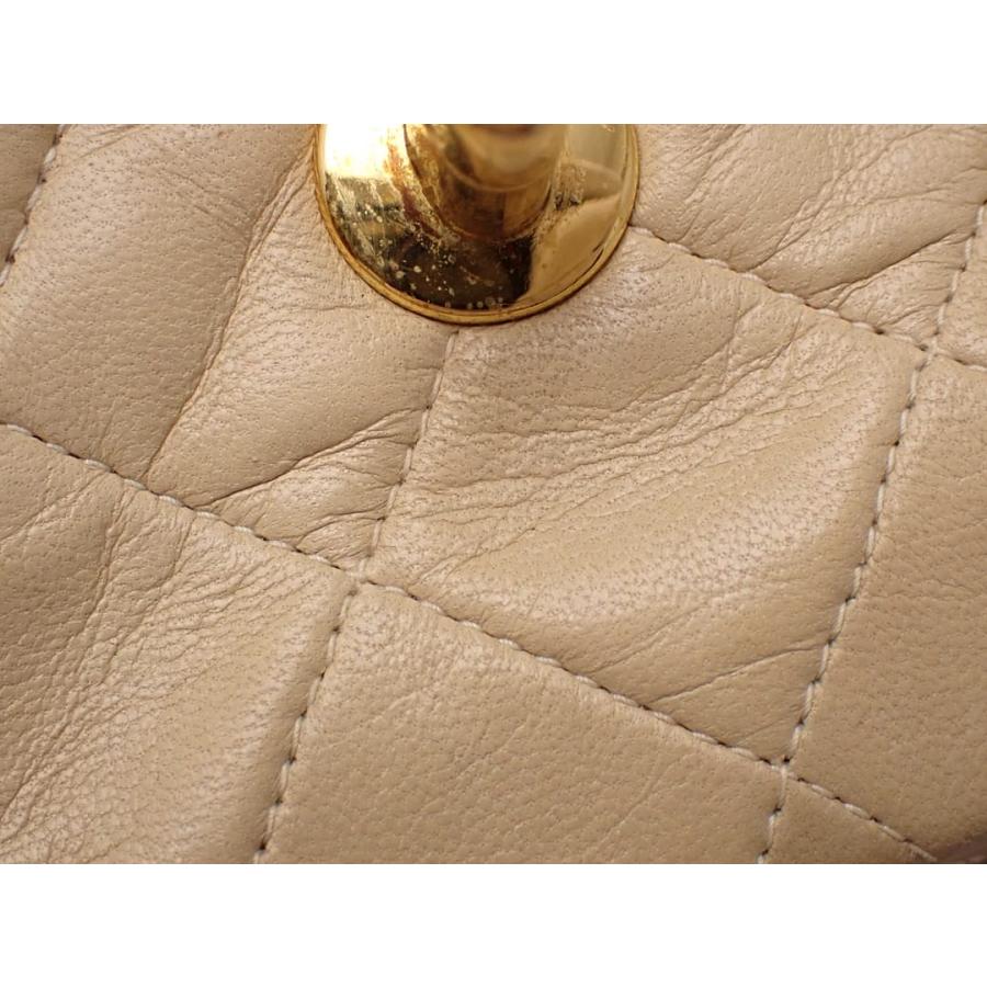 CHANEL シャネル マトラッセ　ベージュ CHANELシャネル マトラッセベージュ 23 ダブルフラップ 箱BOX付
