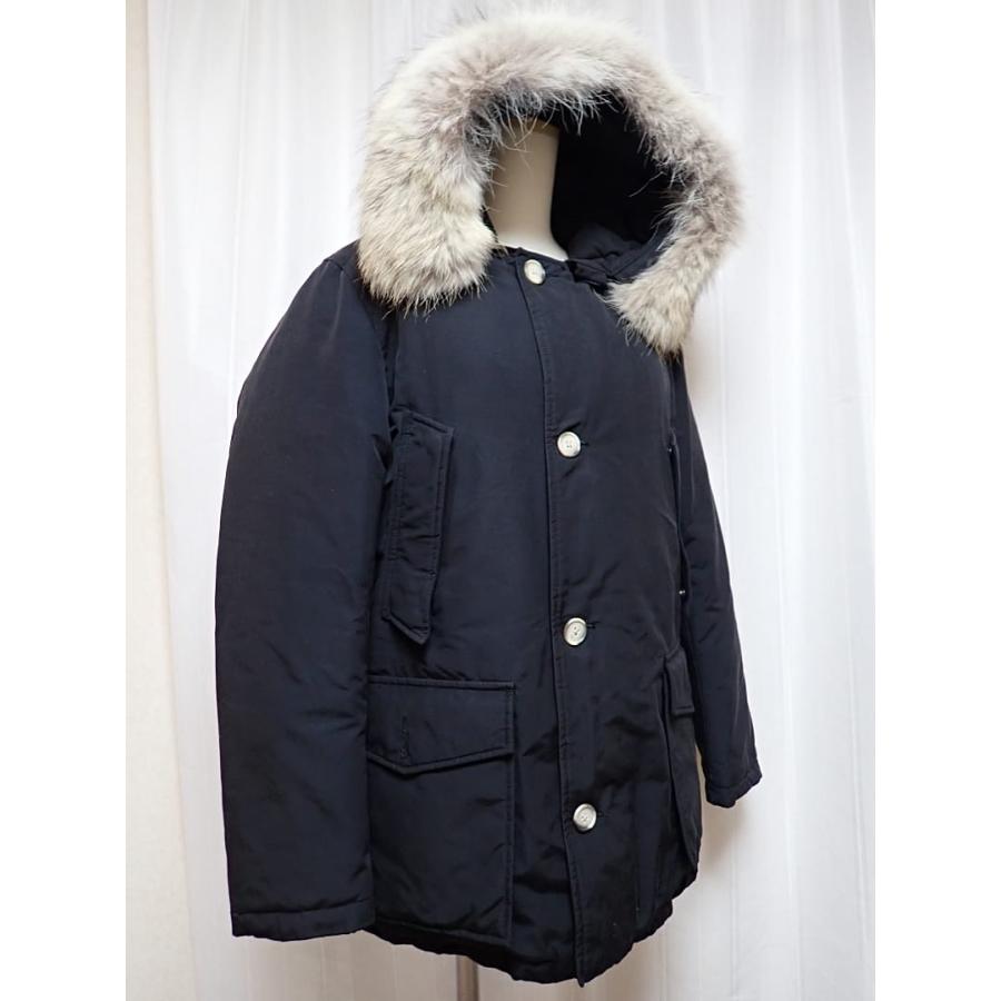 WOOLRICH ウールリッチ ダウン ショート アークティック パーカ S WOCPS1985 クリーニング済 ブラック 中古B+ 【送料無料】 A-9217の画像