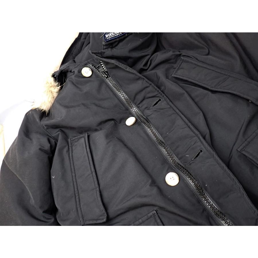 WOOLRICH ウールリッチ ダウン ショート アークティック パーカ S WOCPS1985 クリーニング済 ブラック 中古B+ 【送料無料】 A-9217の画像