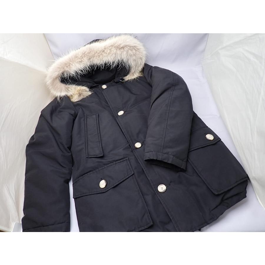 WOOLRICH ウールリッチ ダウン ショート アークティック パーカ S WOCPS1985 クリーニング済 ブラック 中古B+ 【送料無料】 A-9217の画像