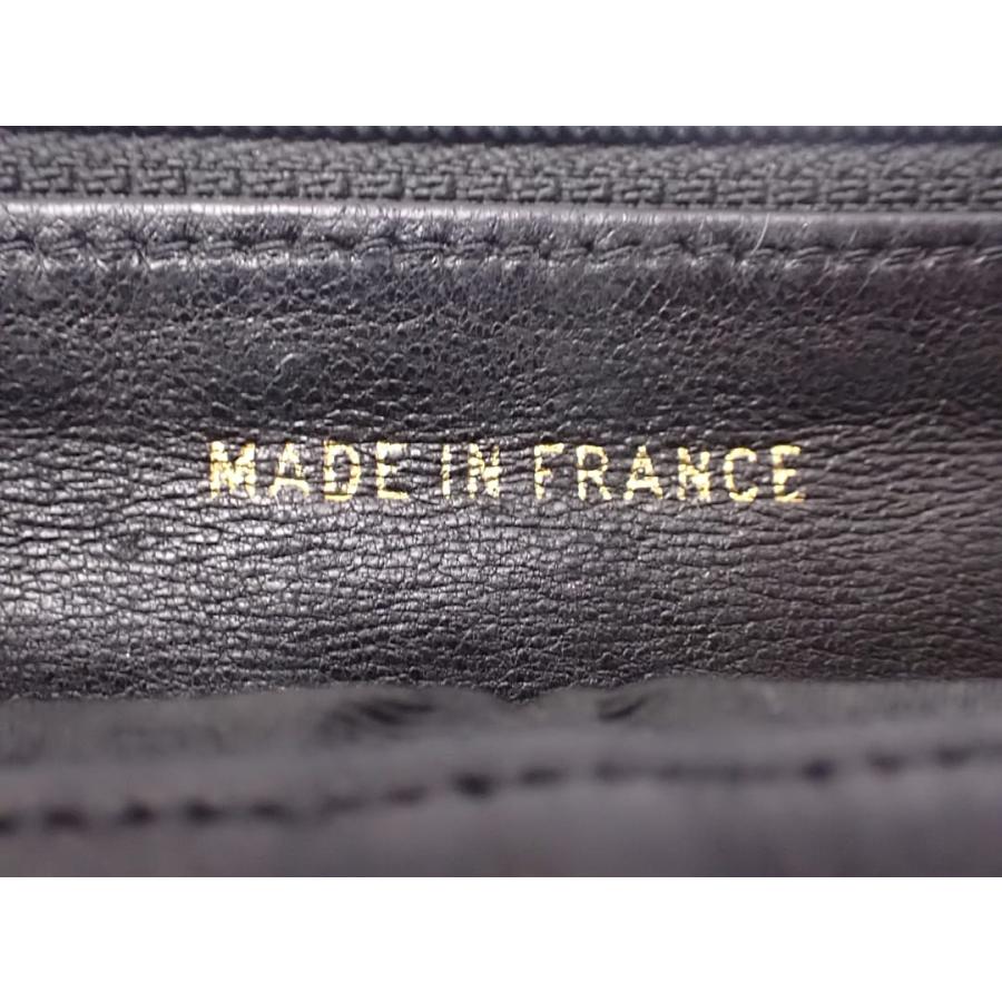 CHANEL シャネル 二つ折り 長財布 ブラック ラムスキン 中古B- 【送料無料】 A-9230【質屋出品】 CHANEL（シャネル） 二つ折り 長財布 ブラック ラムスキン 中古B