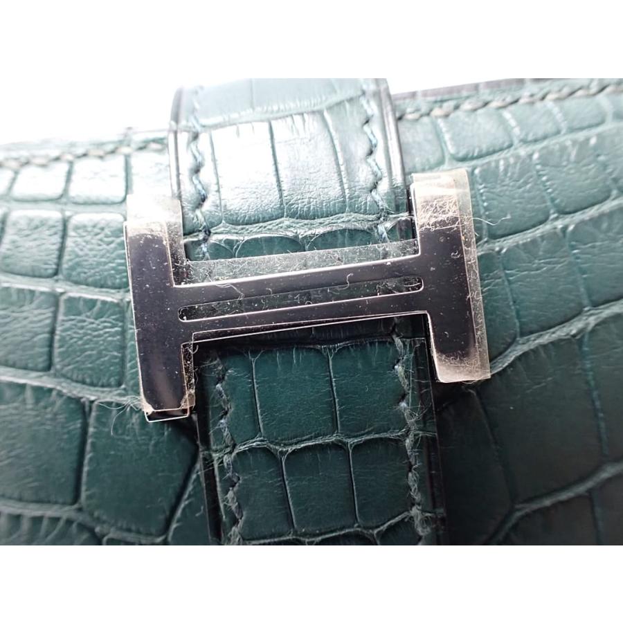 HERMES（エルメス） ベアン スフレ マットクロコ 二つ折り長財布 R刻印