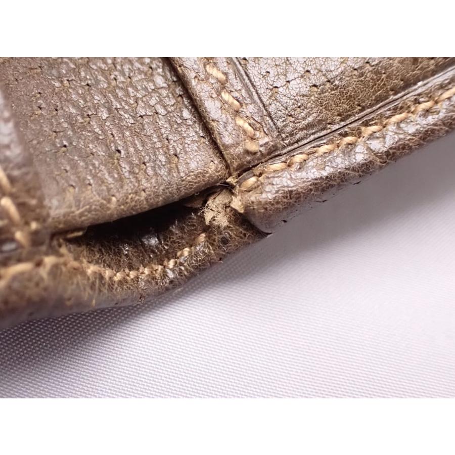 GUCCI（グッチ） GUCCI PLUS オールドグッチ 二つ折り財布 ブラウン