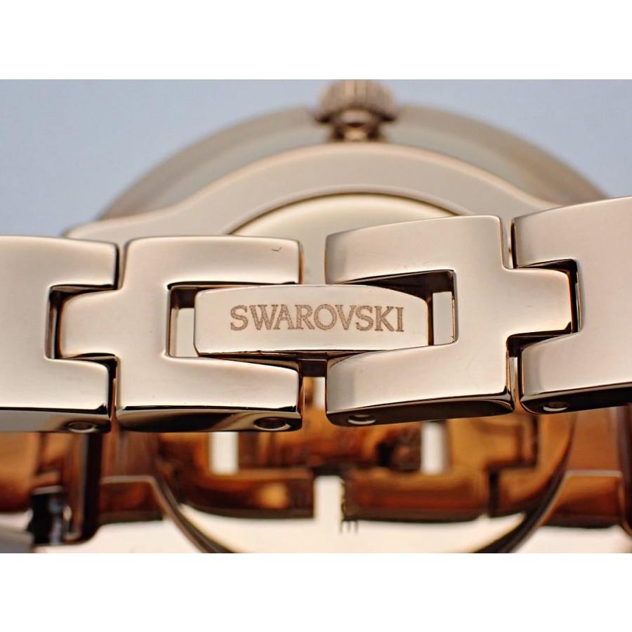 SWAROVSKI スワロフスキー レディースウォッチ 5275043 ブラッククリスタル GP ローズゴールド クォーツ 中古A 【送料無料】 B-2186【質屋出品】 SWAROVSKI（スワロフスキー） レディースウォッチ 5275043 ブラック