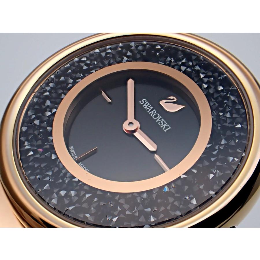 SWAROVSKI スワロフスキー レディースウォッチ 5275043 ブラッククリスタル GP ローズゴールド クォーツ 中古A 【送料無料】 B-2186【質屋出品】 SWAROVSKI（スワロフスキー） レディースウォッチ 5275043 ブラック