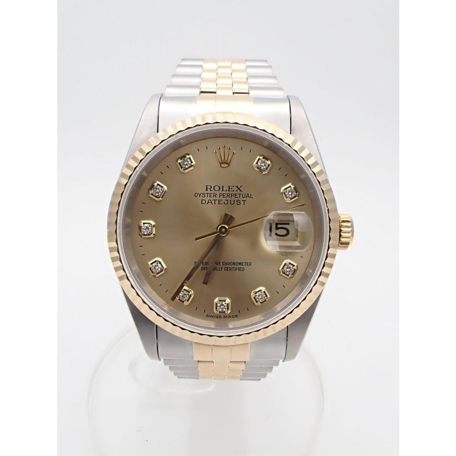 ROLEX（ロレックス） デイトジャスト36 Ref.16233G メンズウォッチ 10P