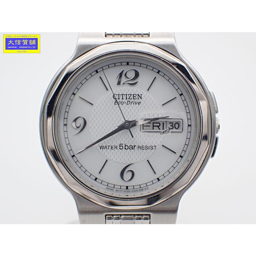 CITIZENソーラー腕時計エコドライブ(ダイヤ入り) CITIZEN（シチズン） エコドライブ メンズウォッチ E100-K003334 SS
