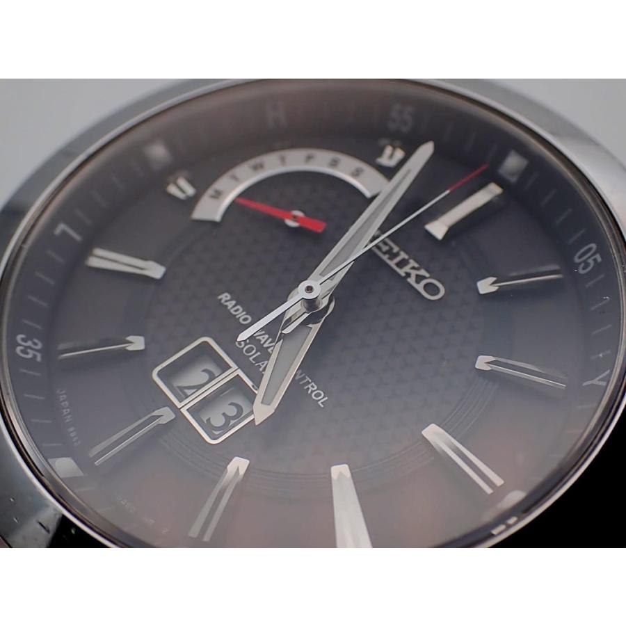 SEIKO / ソーラー腕時計/アナログ/ステンレス/BLK/SLV/SBTT009 SEIKO（セイコー） スピリット SBTT009 メンズ ソーラー電波クォーツ