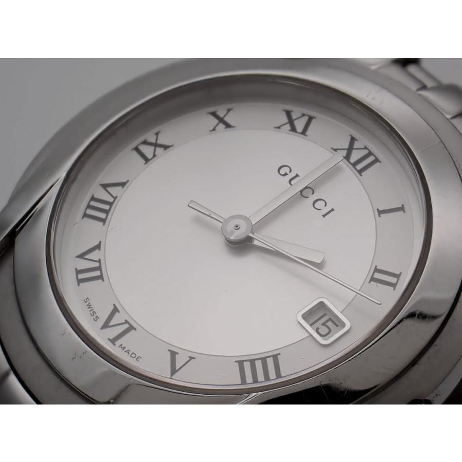GUCCI（グッチ） メンズウォッチ 5500M SS クォーツ シルバーダイヤル