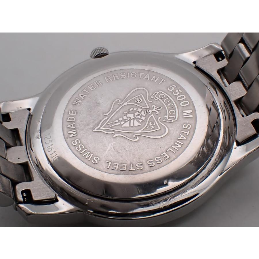 GUCCI（グッチ） メンズウォッチ 5500M SS クォーツ シルバーダイヤル