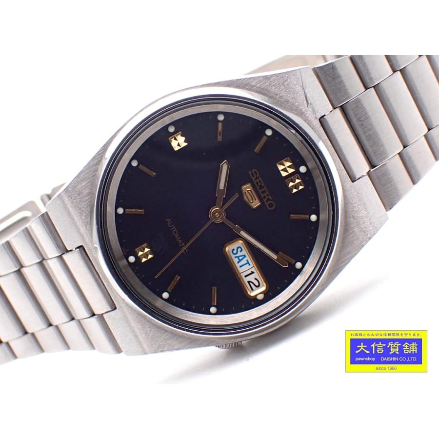 SEIKO FIVE セイコーファイブ メンズウォッチ 7S26-3130 SS 自動巻き 逆輸入モデル ネイビーダイヤル 稼働品 中古B+ 【送料無料】 B-2385【質屋出品】 SEIKO（セイコー） SEIKO FIVE セイコーファイブ メンズウォッチ 7S26