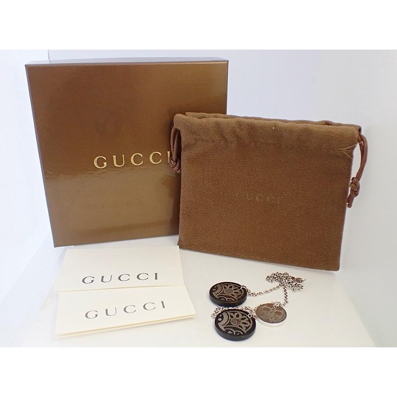 GUCCI グッチ AG925 シルバー トリプル コイン ネックレス 18.8g 中古A- 【送料無料】 C-8198_1