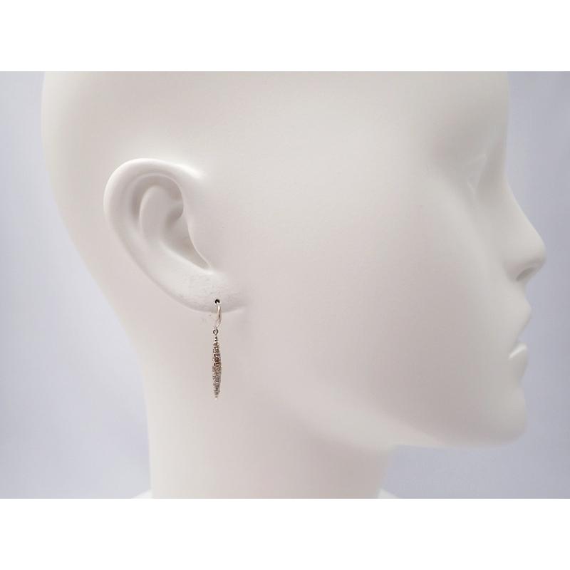 カシケイ　ネイキッド　ピアス　K18BD フックピアス KASHIKEY カシケイ ネイキッド K18 ブラウンゴールド ブラウンダイヤ