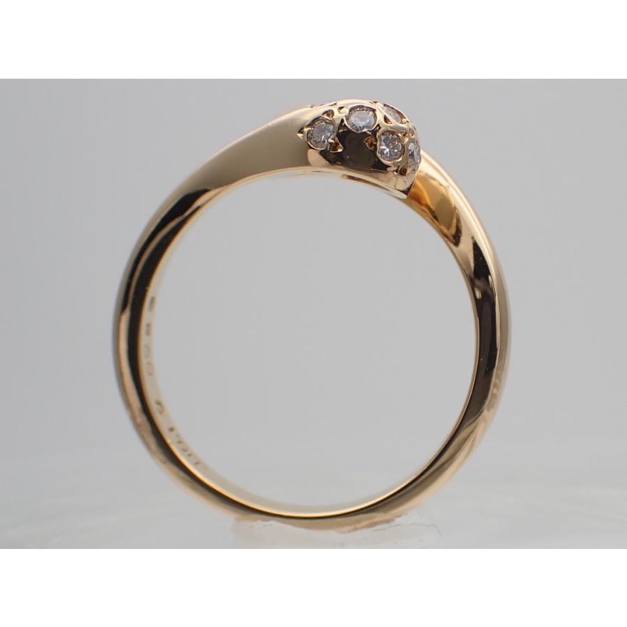 POLA（ポーラ） 750 K18 イエローゴールド ダイヤ リング 0.10ct 8号 