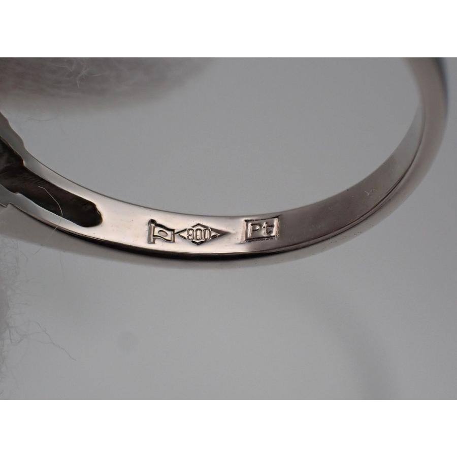 Pt900 プラチナ ダイヤ バンドリング 0.75ct 14号 5.3g 中古A+ 【送料無料】 C-8578の画像